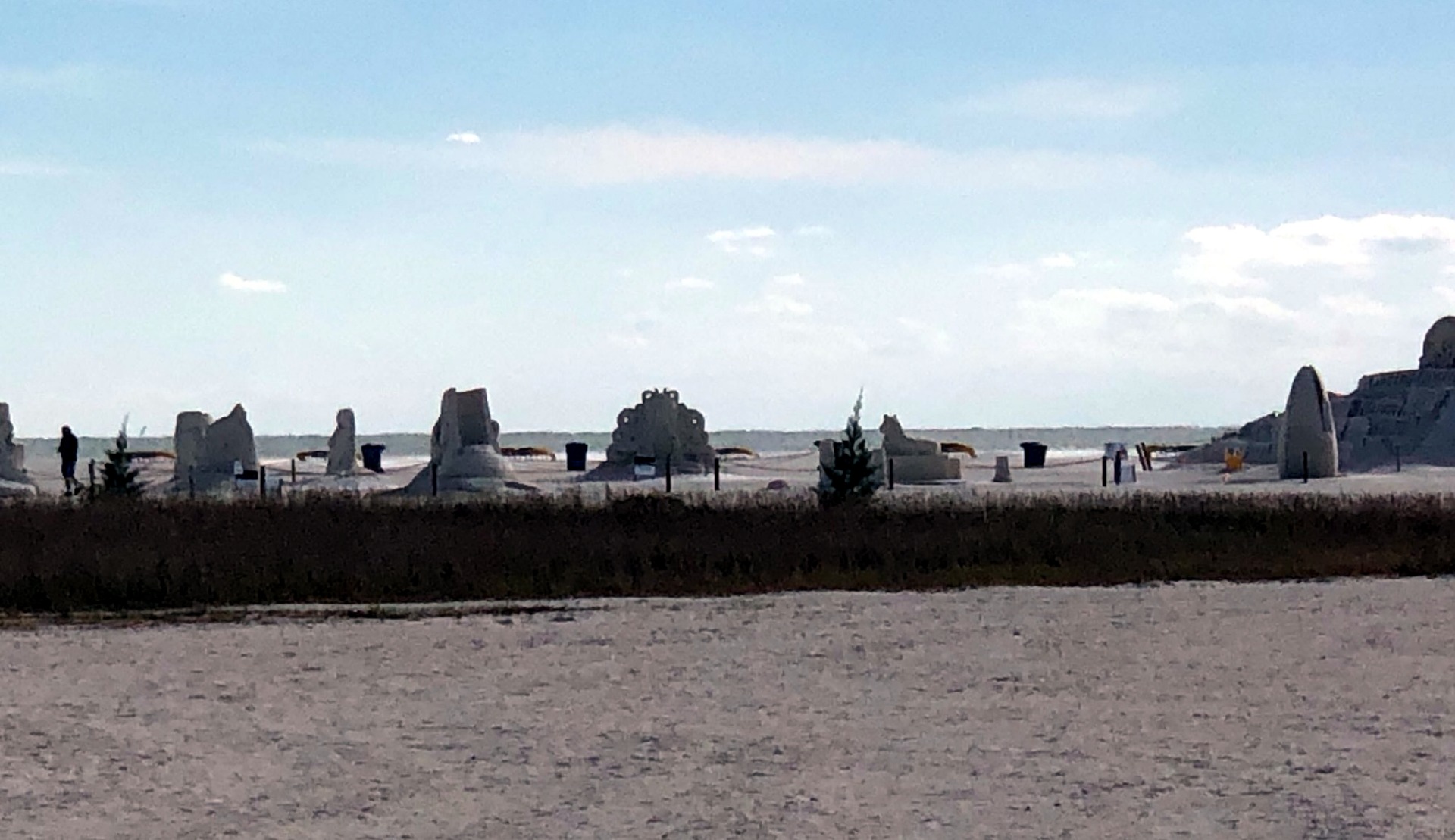 Almost every year they have contests for the best sand castles